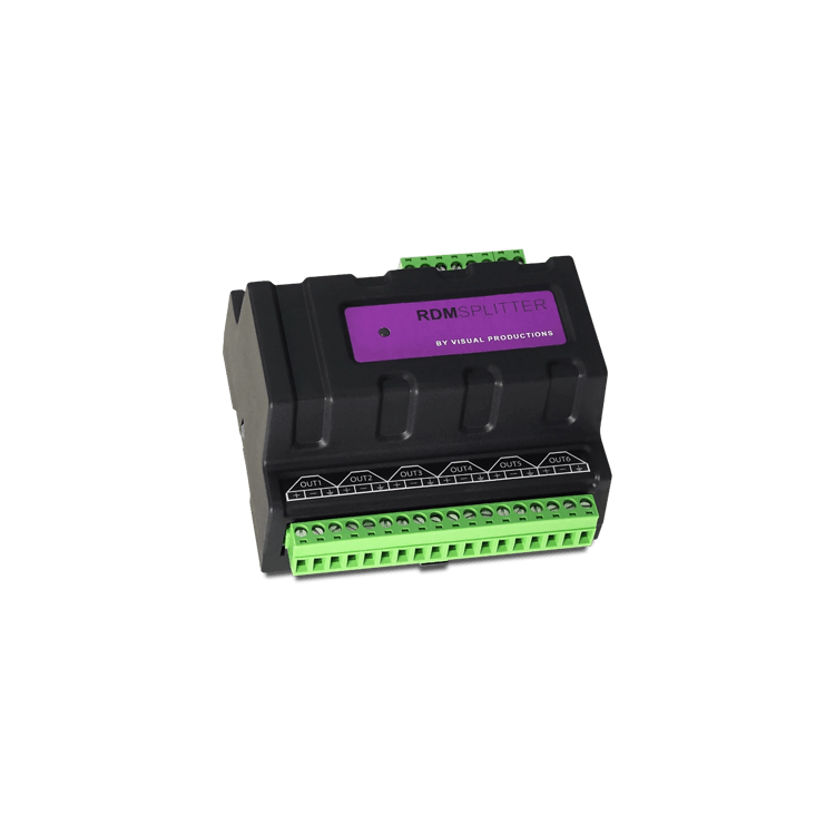 IP20 6-way DMX-RDM splitter